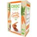 CROC' LEGUMES Authentic French Waffle Organic Crackers Snack Carrot & Cumin Flavor Made with 40% Vegetable Natural Ingredients Pack of 6 x 40g Boxes Carrot & Cumin 40.00 g (Pack of 6) - Buy Online on GoSupps.com