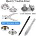 CENOZ Marine Grade Stainless Steel Snap Kit - 314PCS | Boat Cover & Furniture Snaps with Setting Tool - Silver - Buy Online on GoSupps.com