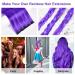 Buy Aomig 22 Rainbow Clip-In Hair Strands - Purple | Vibrant Extensions for Girls & Women | Perfect Party Accessories - Buy Online on GoSupps.com