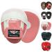 BeSmart Focus Punching Mitts Training Hand Pads for Kickboxing Muay Thai MMA Boxing Mitts Training Focus Punch Mitts Bags Hand Target Pads for Kids, Men & Women Pink/White One Size