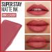 Maybelline Super Stay Matte Ink Liquid Lipstick - Ringleader Mauve Pink - 16H Wear - 0.17 Fl Oz - Buy Online on GoSupps.com