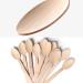 Bamboo Disposable Cutlery-Bamboo Spoons 100PK 6.7" for Travel Camping Utensils Set 100% Biodegradable Compostable Renewable Utensil Natural Spoon 100 spoons