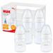 Nuk First Choice+ Baby bottles Starter Set |0 6 months |4 x baby bottle with temperature control & bottle box |Anti-colic valve |BPA-free |Gray & white |5-part