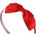 Bow Hairband Soft Elastic Bowknot Headband Hair Accessories For Children Adults Red - Buy Online on GoSupps.com