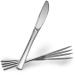 PLASTICPRO Disposable Heavy Duty Silver Plastic Knives Fancy Plastic Silverware Looks Like Real Silver Cutlery - Utensils Great for Catering Events Restaurants Parties and Weddings Pack of 40