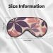 Elegant Grape Leaves Print Eye Mask | Adjustable & Breathable Light Blocking Sleep Mask - Double-Sided Comfort - Buy Online on GoSupps.com