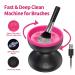 Electric Makeup Brush Cleaner Machine - Alyfini Portable USB Cosmetic Brush Cleaner for All Beauty Brushes (Black) - Buy Online on GoSupps.com