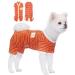Tony Hoby Shirts for Dogs Dog Suit with striped and 4 legs soft and breathable dog tshirt dogs clothes for small agents Large dogs (girl -orange XL) xl orange - girls
