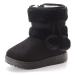 Yeeteepot Baby Girls' Winter Booties Boys Warm Lined Snow Boots Plush Shoes Kids Anti-Slip Ankle Boots Indoor Soft Soled Toddler Shoes Flat Booties 6.5 UK Child Black