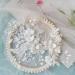 2Pcs White Pearl Flower Embroidery Lace Patches - Wedding Dress Appliques - Buy Online on GoSupps.com