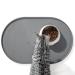 Conlun bowl pad dog 1.2cm high edges of feed mat cats to avoid spots BPA-free silicone mat with rim rubber dog bowl pad for feed and water bowls (gray 60x40cm) size 60 x 40 cm gray