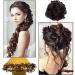 Messy Bun Hair Piece for Women Messy Bun Hair Piece 31.4inches Long Tousled Updo Fluffy Hair Bun Ponytail Extensions Wrap Around DIY Curly Long Hairpiece Bridal Hairstyle Fake Hair Accessories for W Light brown - Buy Online on GoSupps.com