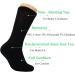 American Made Black Diabetic Crew Socks 3 Pairs 9-11 | Full Cushioned Sole for Men and Women - Buy Online on GoSupps.com