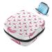 Women's binding storage bags pink flamingo patterns portable menstrual insert panty lip inlays tampons women's bandages storage holder for women school office multi-colored 05