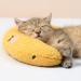 Jognee Pillow for Cats | Soft Fluffy Pet Calming Toy | Catnip Pillow Catnip Plush Toy | U-Shaped Pillow for Sleeping Resting Playing (Yellow) - Buy Online on GoSupps.com