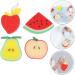 Housoutil 8 Pcs Child Bath Loofah & Exfoliating Sponge Set | Cartoon Fruit Shower Balls for Kids - Soft & Safe Bathing Essentials - Buy Online on GoSupps.com