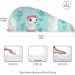 White Llamas Teal Hair Towel 2 Pack - Super Absorbent Quick Dry Hair Turbans for Women & Girls - Buy Online on GoSupps.com
