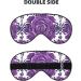 Purple Roses Unisex Adjustable Blackout Sleep Eye Mask - Perfect for Travel Yoga & Naps - Buy Online on GoSupps.com