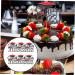 Warmhm 6pcs 2023 2023 Cake Strips Graduation 2023 Purple Class of 2023 Decorations Graduation Cap Graduation Decorations Class of 2023 Fruit Picks Paper Cup Cake Supplies Glitter Paper Red 15.1x14cm - Buy Online on GoSupps.com