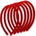 Topkids Accessories 6pc 1cm/0.4" Thin Velvet Hair Bands Head bands Alice Bands Adult Women Hair Accessories for Girls Headbands for Women's Hair Hair Bands for Girls (Red) - Buy Online on GoSupps.com