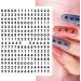 DANNEASY 3D Small Number Nail Art Stickers - Set of 8 Sheets | Self Adhesive Nail Decals for Women, Kids, Girls | Nail Decoration and Design - Buy Online on GoSupps.com