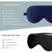 100% Natural Mulberry Silk Eye Mask for Sleeping | Adjustable Sleep Mask for Women & Men | Includes 4 Pairs of Ear Plugs & Travel Pouch | Navy Blue - Buy Online on GoSupps.com