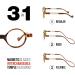 Reading Glasses with Magnets & Anti Blue Light Filter | DIKRIK DALI Havana - 6 Colors 5 Graduations | International Shipping Available - Buy Online on GoSupps.com