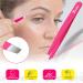 Buy Candure Stainless Steel Precision Tip Tweezers for Eyebrow Plucking | Professional Angle Tweezers for Men & Women | Pink 1 Piece - Perfect for Ingrown Hair & Splinters - Buy Online on GoSupps.com