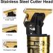 YOGINGO Professional Cordless Beard Trimmer - Rechargeable Hair Clippers for Men | Zero Gapped Cutting Grooming Kit in Barbershop Bronze - Buy Online on GoSupps.com