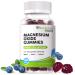 ZA'ZA K ORGANICS Magnesium Oxide Gummies Magnesium Oxide 500mg with Ashwagandha & Vitamin B12 for Sleep Nerve Muscle Bone & Heart Health Magnesium Chewable Supplement for Adults Kids Vegan 60