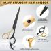 JASON Professional Hairdressing Scissors Set - 6.5 Hair Cutting & Thinning Scissors - Black Gold Hairdresser Set - Buy Online on GoSupps.com