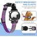 Agoumlux Airtag Cat Collar - Reflective Adjustable Neck Band with Bell Breakaway Safety Buckle Violet XS (17.5-23 cm) - Buy Online on GoSupps.com