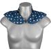 Comfortable Neck Pillow with Stand-Up Collar - Stars Blue | Spelt Grain Heat Pad for Neck & Shoulder Relief - Buy Online on GoSupps.com