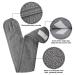 Denfany Spa Headband 3 Pack - Ultra Soft Adjustable Terry Cloth Wrap for Face Washing, Shower, Yoga - Black, White, Gray - Buy Online on GoSupps.com