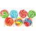 Lollipops 25 x 30g Rainbow Swirly Round Lollies. Kids Party Bags Sweets. Halal Vegan. Cake Toppers & Party Favours. Great Value. Assorted Colours. - Buy Online on GoSupps.com