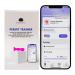 Perifit - cone exercise device with app |Pelvic floor trainer |Strengthens the pelvic floor muscles improves the bladder control and accelerates the recovery after birth pink