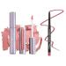 Runway Rogue Jet Set Blush-Pink Silk Glam Long Wear Liquid Lipstick Bundle with Camera Ready Matte Rose-Pink Designer Liner Lip Liner