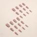 24pcs Glitter Love Heart Long Coffin Ballerina False Nails with Glue - Full Cover Press on Manicure for Women - Buy Online on GoSupps.com