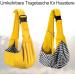 Petloft Reversible Small Dog Carrier - Adjustable Hands-Free Sling for Dogs Cats & Rabbits - Yellow - Buy Online on GoSupps.com
