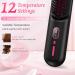 Portable Cordless Hair Straightener Brush - Mini USB Heated Comb with LED Display Anti-Scald Travel-Friendly Includes 2 Hair Clips - Perfect for International Use - Buy Online on GoSupps.com