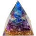 Crystal Positive Energy Generator Orgonite Pyramid for Chakra Healing and Protection - Reiki Supplies and Home Decor Gift - Buy Online on GoSupps.com