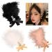 amangul Feather Hair Clip Sweet Glinting Diamond Cute Hair Duckbill Clip Headwear Hair Accessories for Women Girls(White) - Buy Online on GoSupps.com