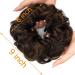 OMGREAT 2PCS Thick Updo Messy Hair Buns Curly Wavy Ponytail Extensions Dark Brown Mix Light Auburn - Buy Online on GoSupps.com
