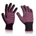 Heat Resistant Gloves with Silicone Bumps, Sopito 2Pcs Professional Heat Proof Glove Mitts for Hair Styling Curling Iron(Pink)