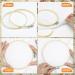 Cldamecy 5 Piece Bamboo Embroidery Hoop Set - 5-10 inch Round Adjustable Frames for Cross Stitch, Embroidery, and Art Craft - Buy Online on GoSupps.com