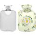 Hot Water Bottles with Cover - Daisy Design for Pain Relief | 2 Liter Bed & Foot Warmer for Women & Adults - Buy Online on GoSupps.com