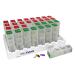 Monthly Pill Organizer 4 Times a Day 31 Day Pill Organizer Monthly Medication Organizer for Drawer or Lock Box with 31 Pill Boxes and 4 Daily compartments