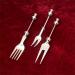 Funny Cake Bread Forks Bead Stringing Round Spoon Stainless Steel Dessert Forks Multi-Functional Kitchen Tool Fruit Fork Bead Stringing Fork - Buy Online on GoSupps.com