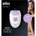 Braun Silk- pil 3 Epilator for Long-Lasting Hair Removal 20 Tweezer System Smartlight Technology UK 2 Pin Plug 3-170 White/Purple - Buy Online on GoSupps.com