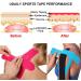 Jabtraxx 6 Roll Kinesiology Tape (5m x 5cm) - Ultimate Muscle Support Band with E-Book & Application Examples - Elastic Strapping Band 6er Mix Set for Optimal Performance - Buy Online on GoSupps.com